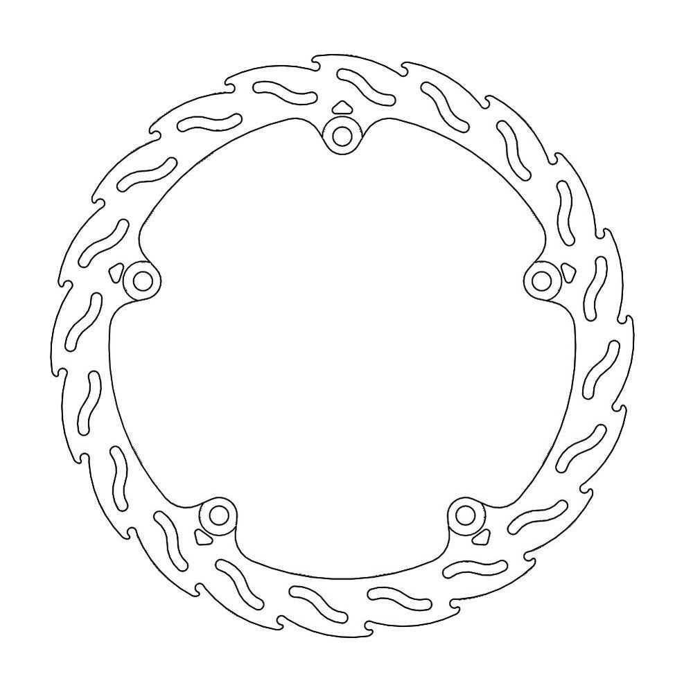 Moto Master Flame Series Fixed Front Right Brake Disc - Honda NM4 750 2015-2016