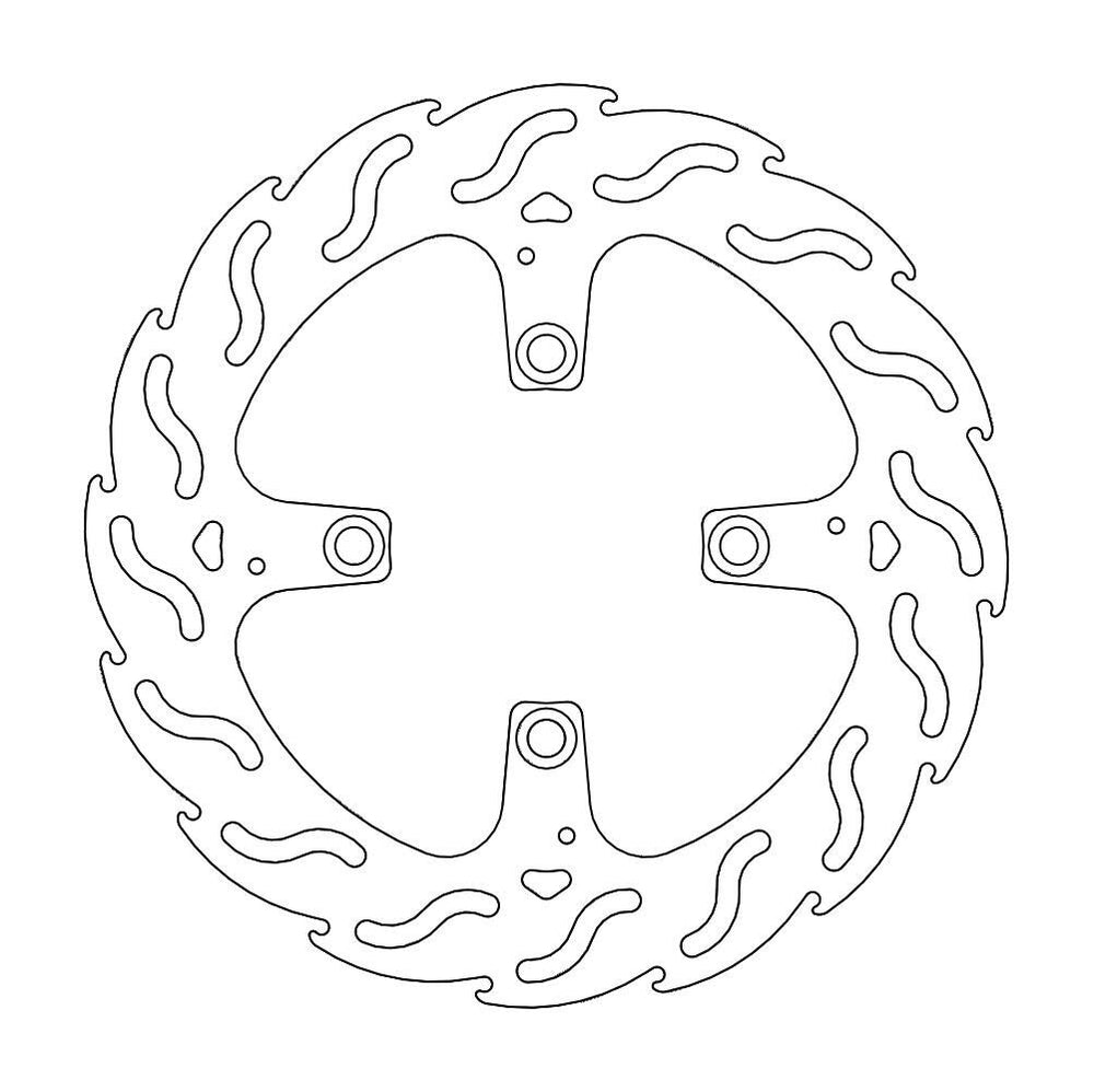 Moto Master Flame Series Fixed Rear Brake Disc - Ducati Monster 1200 ABS 2014-2020