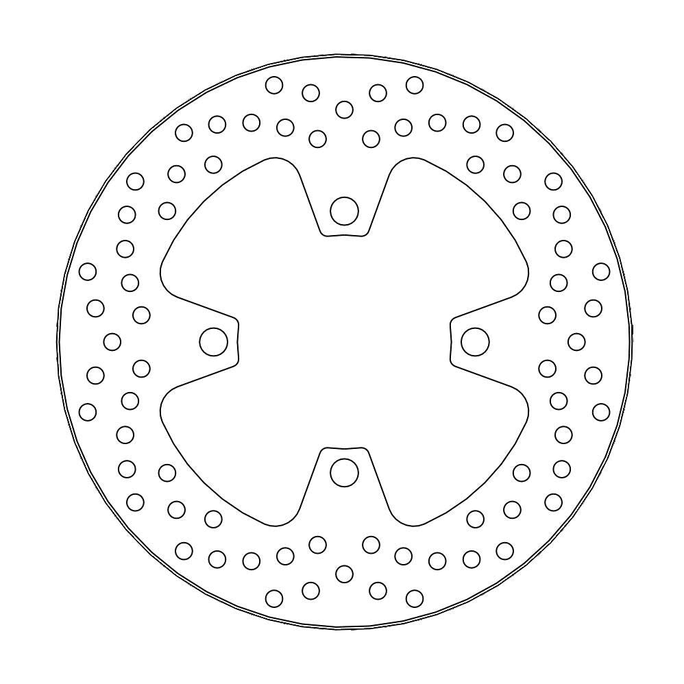 Moto Master Halo Series Rear Brake Disc - Triumph Thruxton 1200 RS 2020-2024