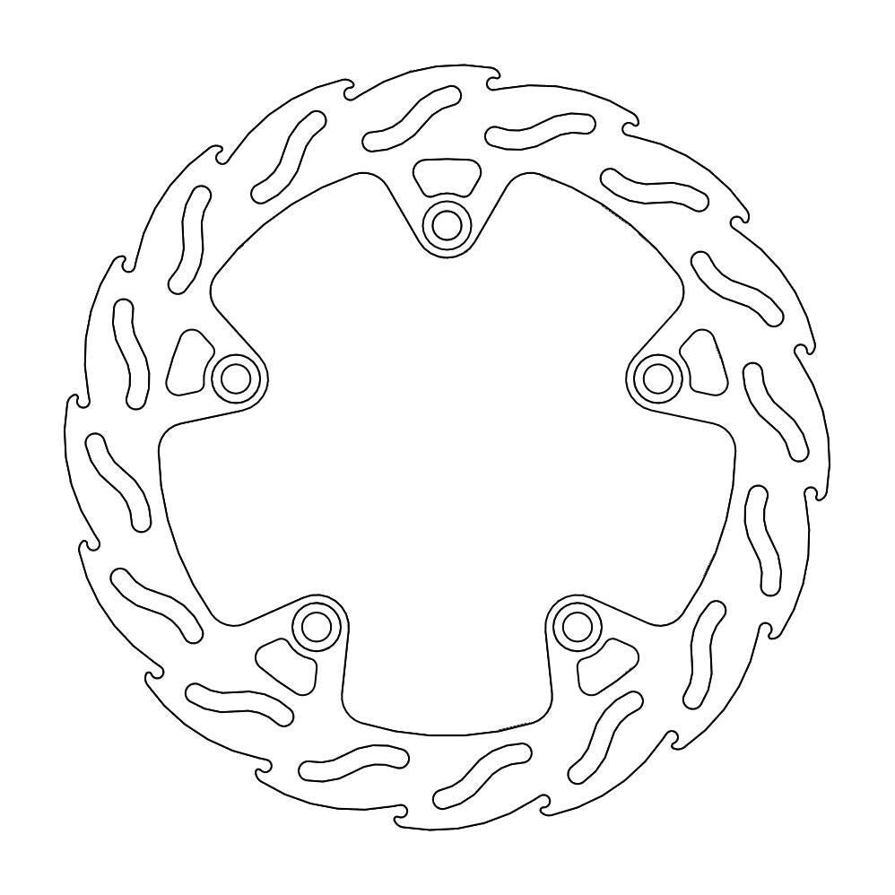 Moto Master Flame Series Fixed Rear Brake Disc - BMW R 1250 RT 2020-2024
