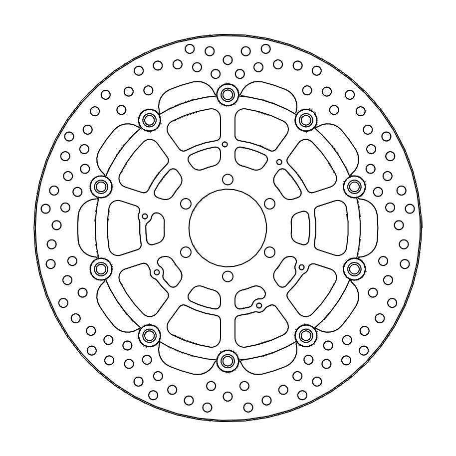 Moto Master Halo Series Floating Front Left Brake Disc - BMW S 1000 XR 2018-2023