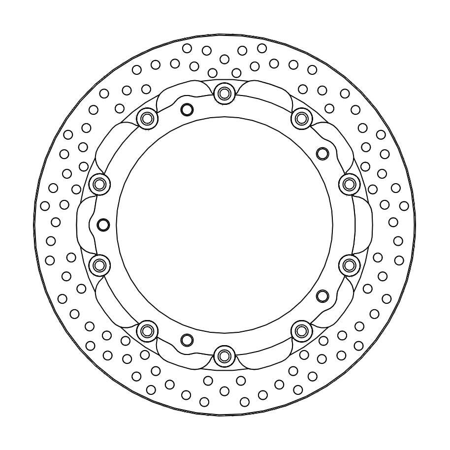 Moto Master Halo Series Floating Racing Front Right Brake Disc - BMW F 800 GT 2013-2020