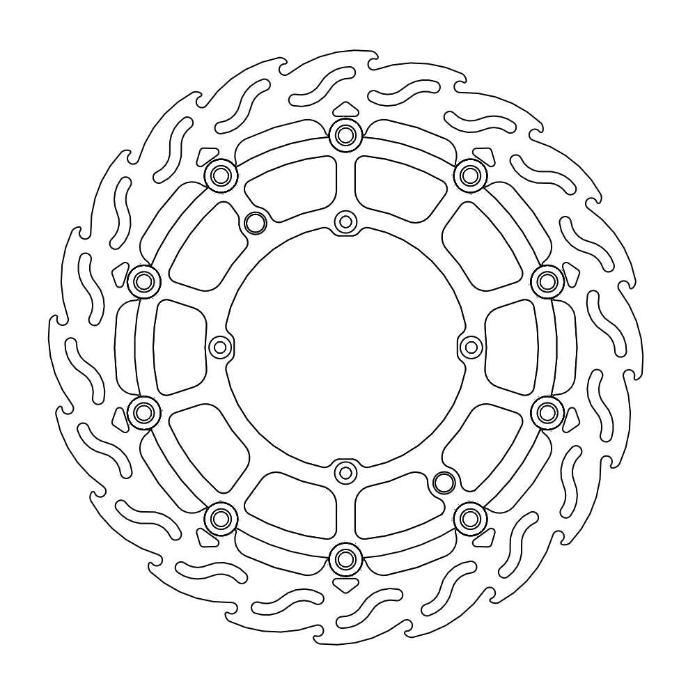 Moto Master Supermoto Front Racing Brake Disc - Husqvarna CR125 1992-2013