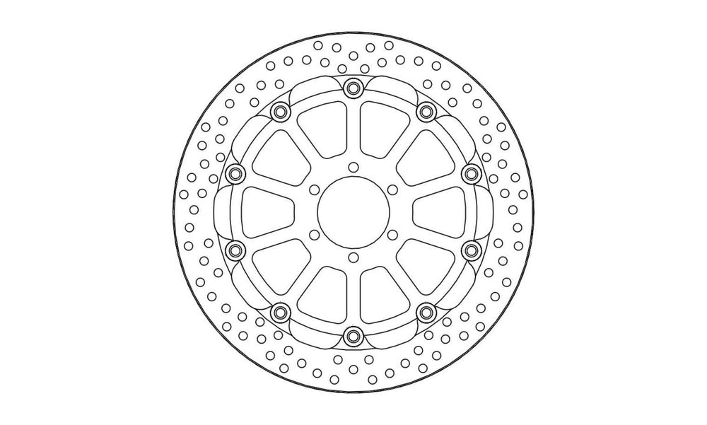 Moto Master Halo Series Floating Front Brake Disc - Moto Guzzi MGX-21 1400 2016-2020