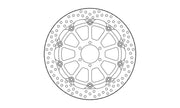 Moto Master Halo Series Floating Front Brake Disc - Moto Guzzi MGX-21 1400 2016-2020