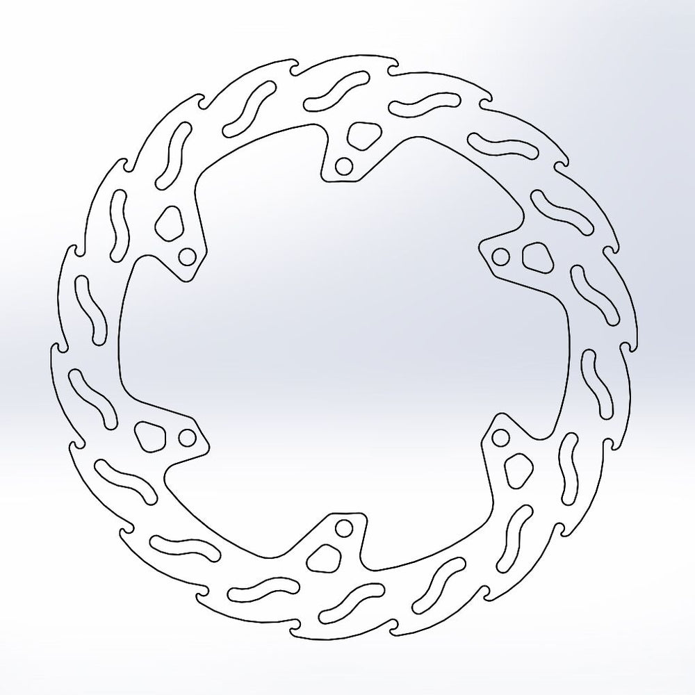 Moto Master Flame Series Front Brake Disc - Yamaha YZF-R 125 2015-2023