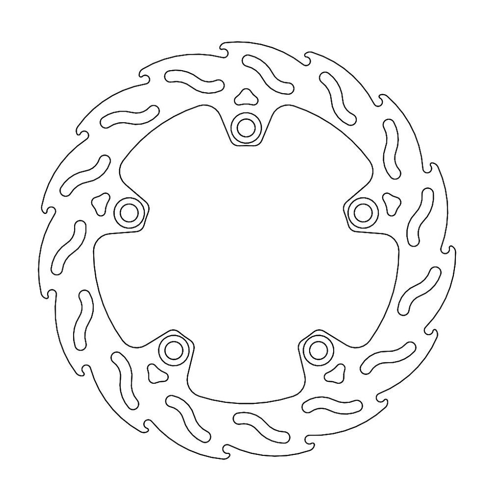Moto Master Flame Series Rear Brake Disc - Suzuki SV 650 X 2019-2024
