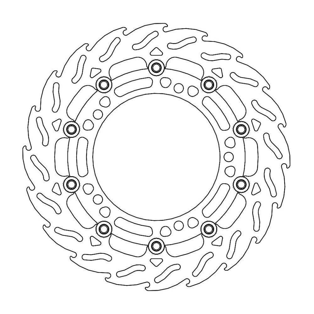 Moto Master Flame Series Front Left Brake Disc - Kawasaki Z 900 RS 2022-2024