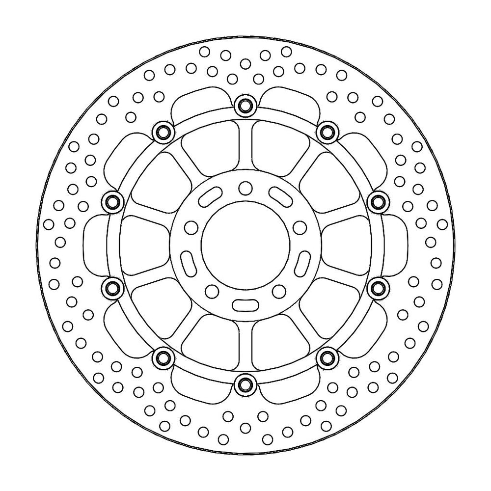 Moto Master Halo Series Floating Brake Disc - Kawasaki ZX-10 RR 1000