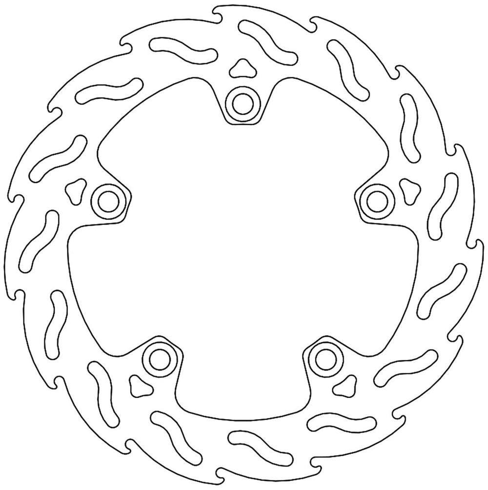 Moto Master Flame Series Fixed Front Brake Disc - Yamaha YP250R 2014-2016