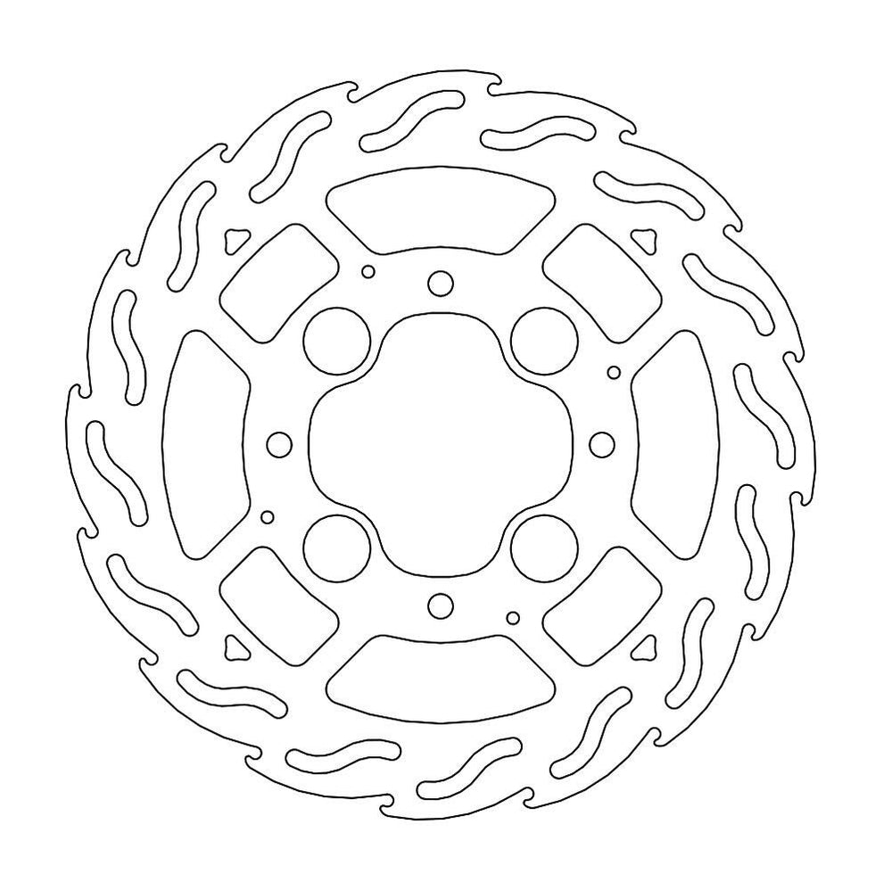 Moto Master Flame Series Rear Brake Disc - Honda VFR 800 X 2011-2014