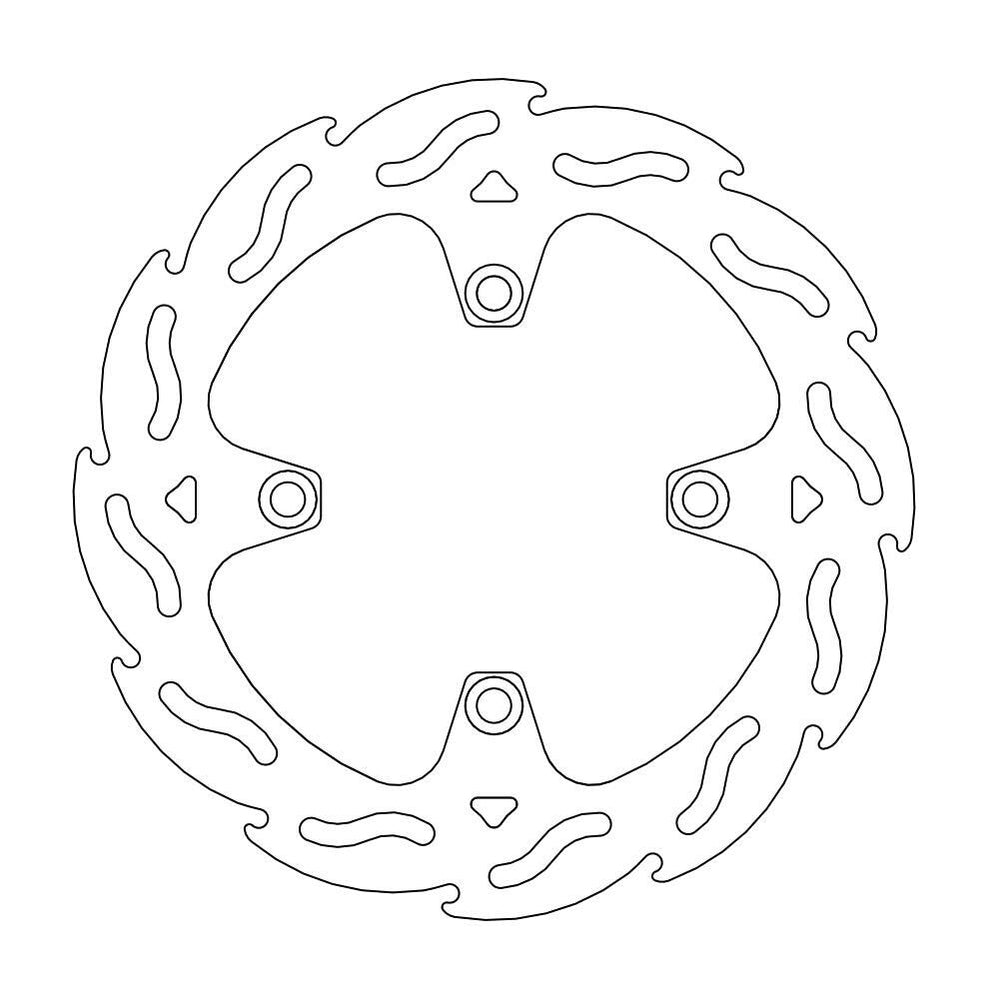 Moto Master Flame Series Rear Brake Disc - Triumph Bonneville 1200 Speedmaster 2018-2024
