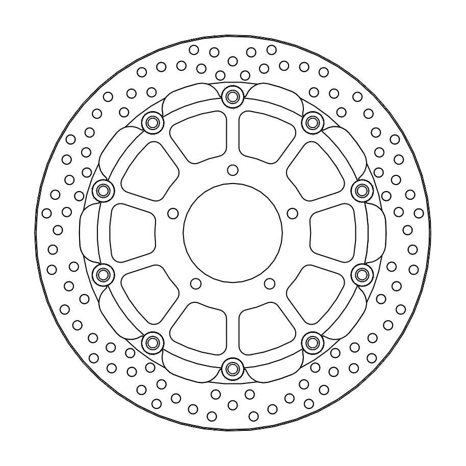 Moto Master Halo Series Floating Front Brake Disc - Suzuki GSX-R 750 2013-2017