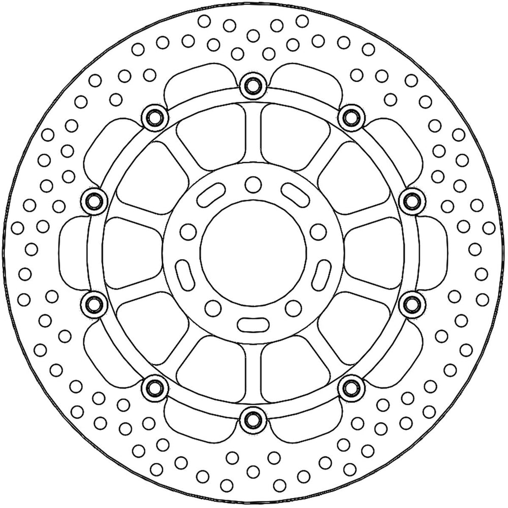Moto Master Halo Series Floating Front Brake Disc - Ducati Scrambler 803 2015-2023