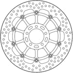 Moto Master Halo Series Floating Front Brake Disc - Ducati Scrambler 803 2015-2023