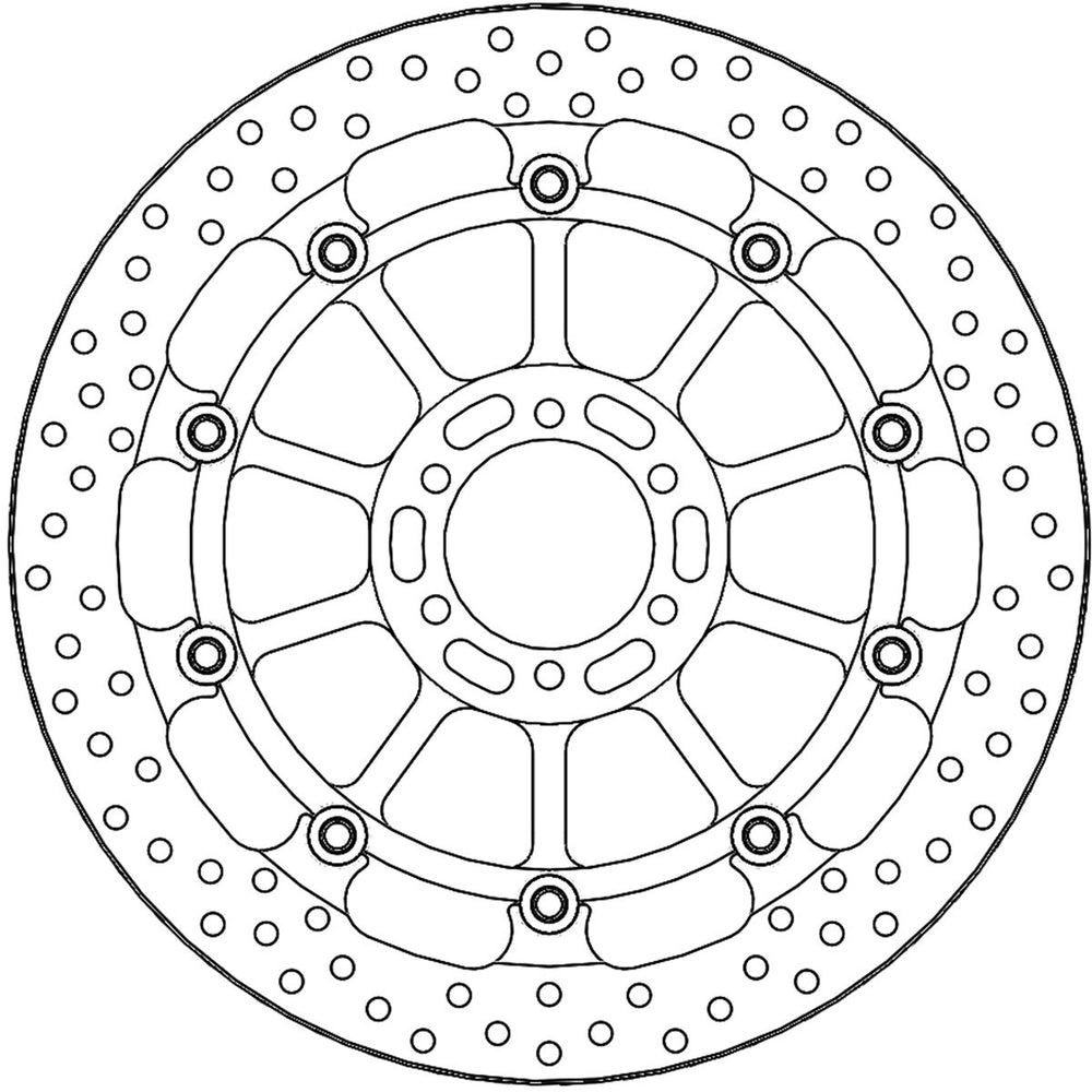 Moto Master Halo Series Floating Racing Front Brake Disc - Aprilia MX125 2005-2006