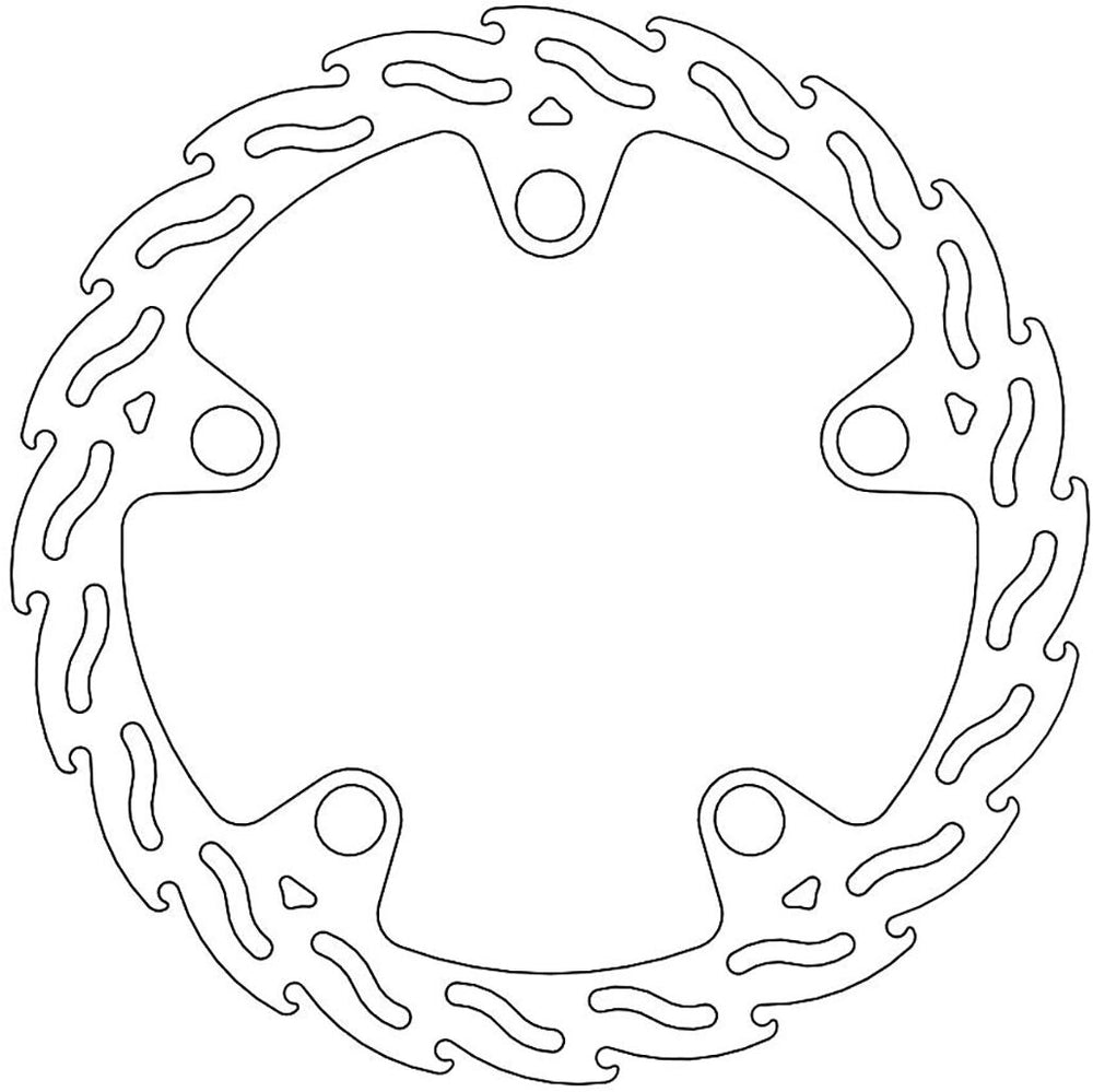 Moto Master Flame Series Fixed Front Brake Disc - Honda CBR500R 2022