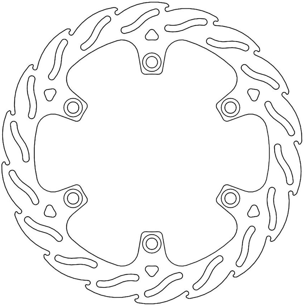 Moto Master Flame Series Fixed Rear Brake Disc - Honda CB300R Neo Sports Cafe 2018-2023