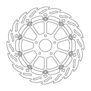 Moto Master Flame Series Floating Front Right Brake Disc - Triumph Tiger 900 GT 2020-2023