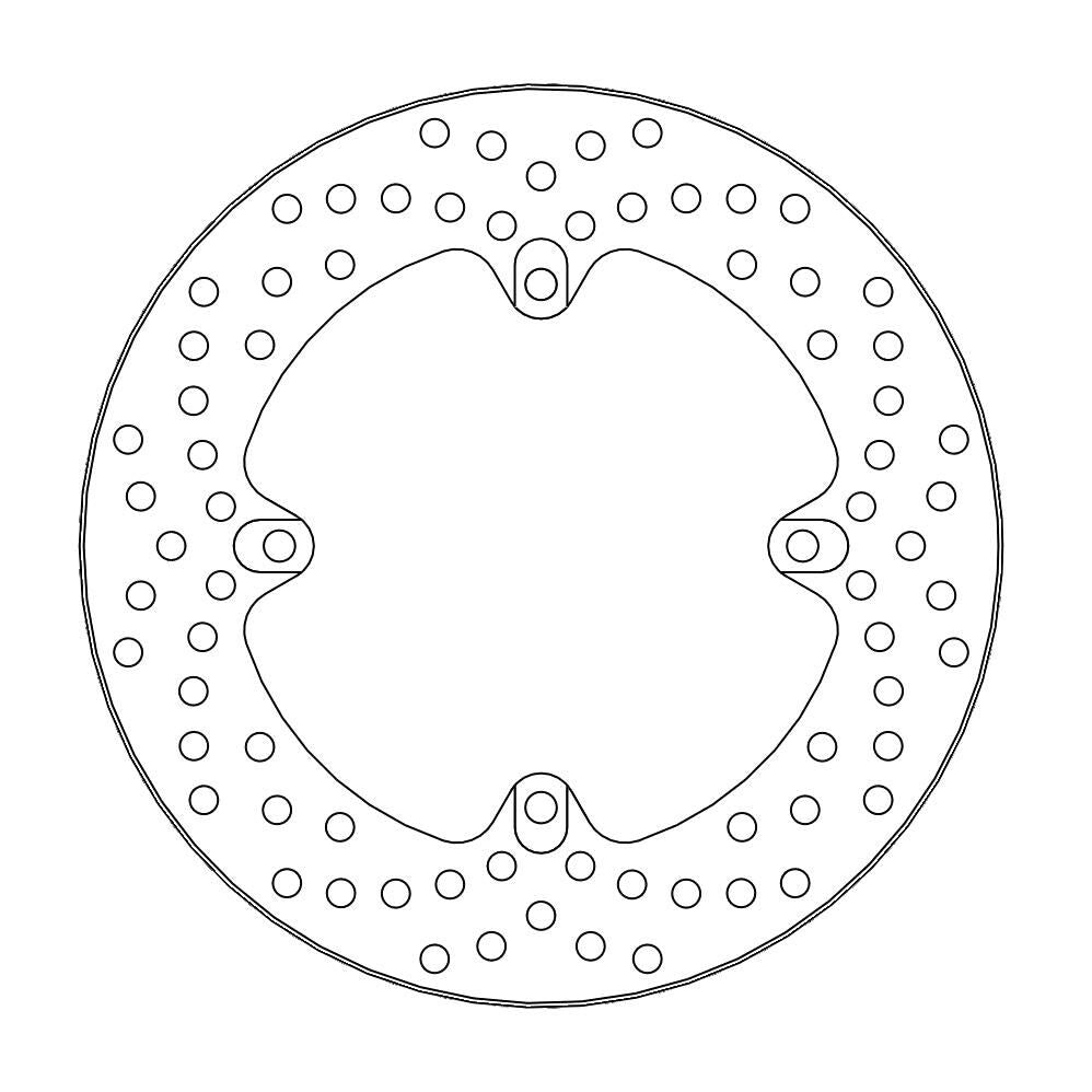 Moto Master Halo Series Fixed Brake Disc For Honda CBR 1000 RR Fireblade 2020-2025 Rear