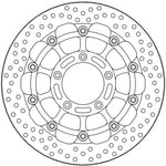 Moto Master Halo Series Floating Front Brake Disc - MV Agusta Rush 1000 2020-2023