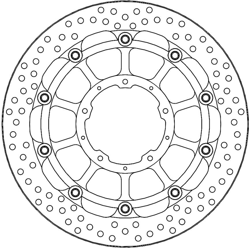 Moto Master Halo Series Floating Brake Disc - Honda CBR 1000 RR-R 2020-2021
