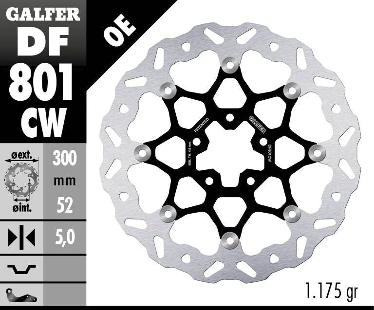 Galfer Wave Front Brake Disc - KTM Duke 790 2018-2024