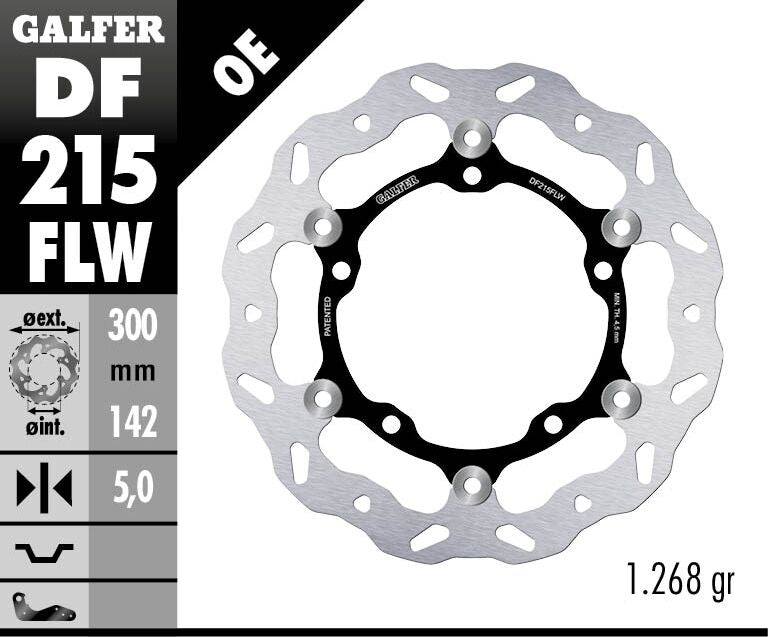 Galfer Wave Front Brake Disc - Kawasaki NINJA 650 2017-2024