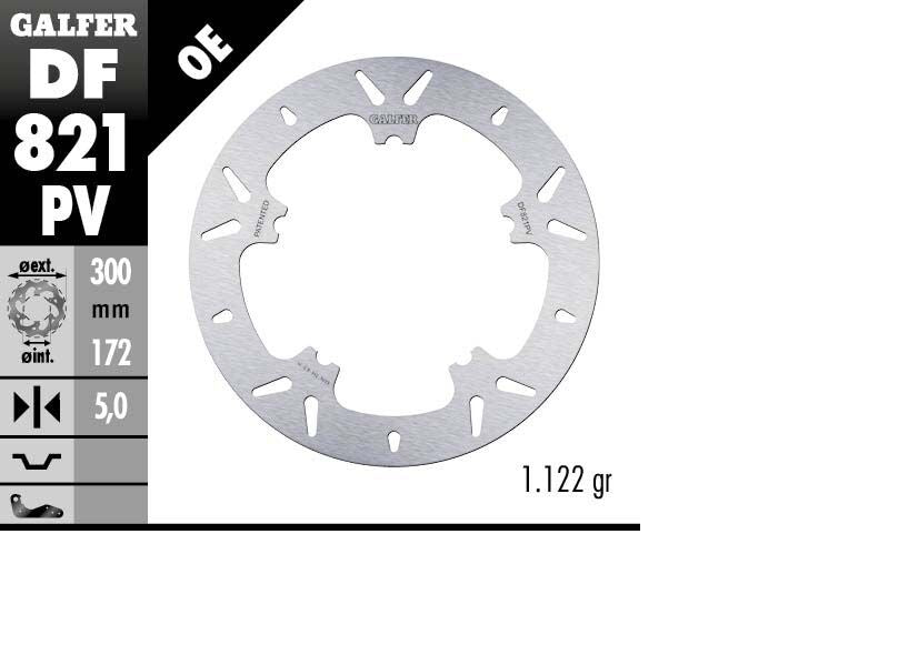 Galfer Fixed Round Front Brake Disc - Harley Davidson FLD 1690 2012-2016