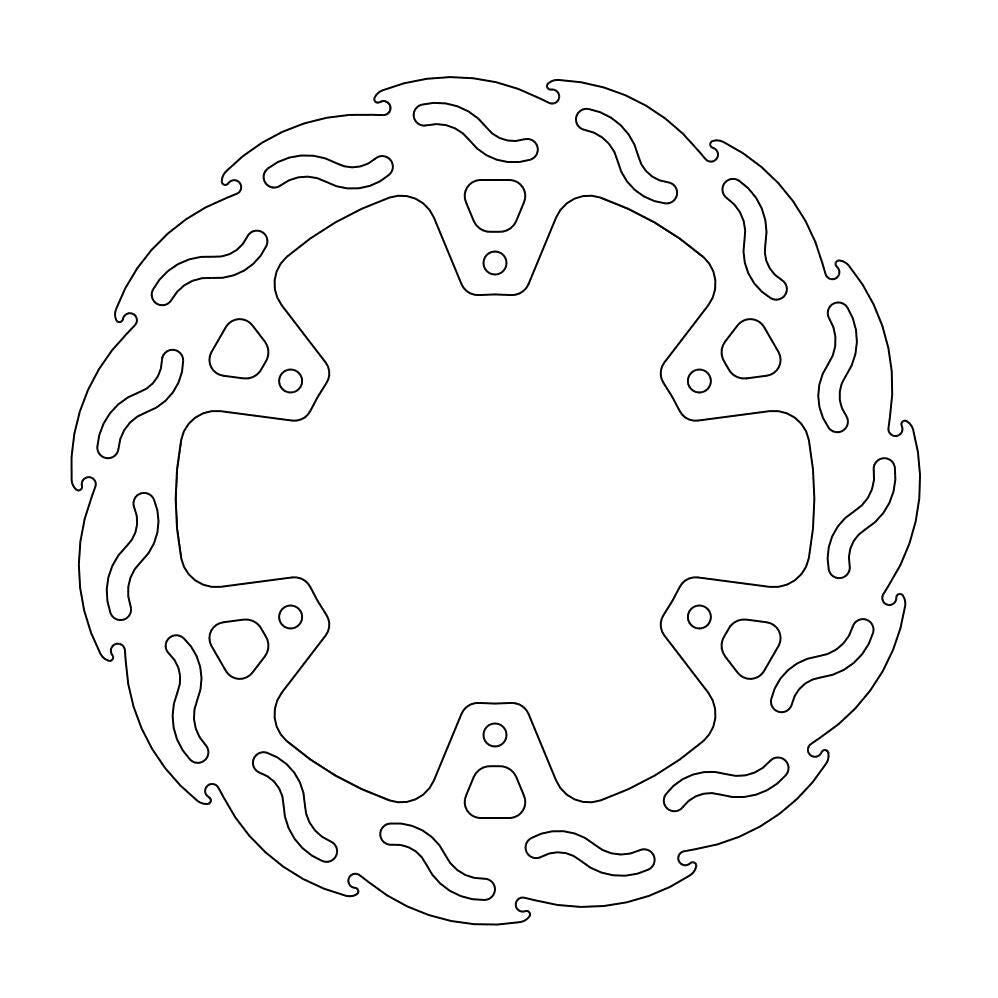 Moto Master Flame Series Rear Brake Disc - Yamaha YZF426 2000-2001
