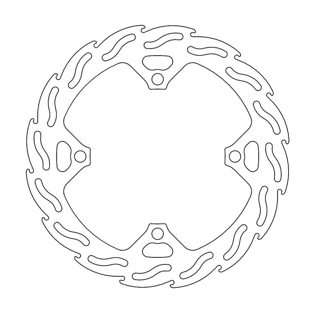 Moto Master Flame Series Rear Brake Disc - Suzuki RMZ450 2018