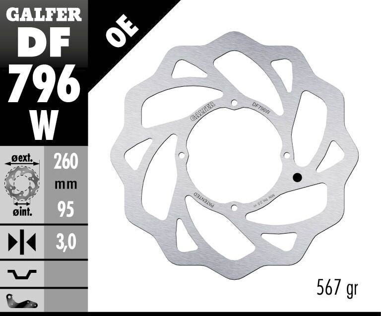 Galfer Wave Front Brake Disc - KTM Freeride E-XC 2015-2023