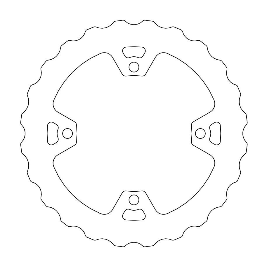 Moto Master Nitro Series Rear Brake Disc - Honda CRF250RX 2019-2024