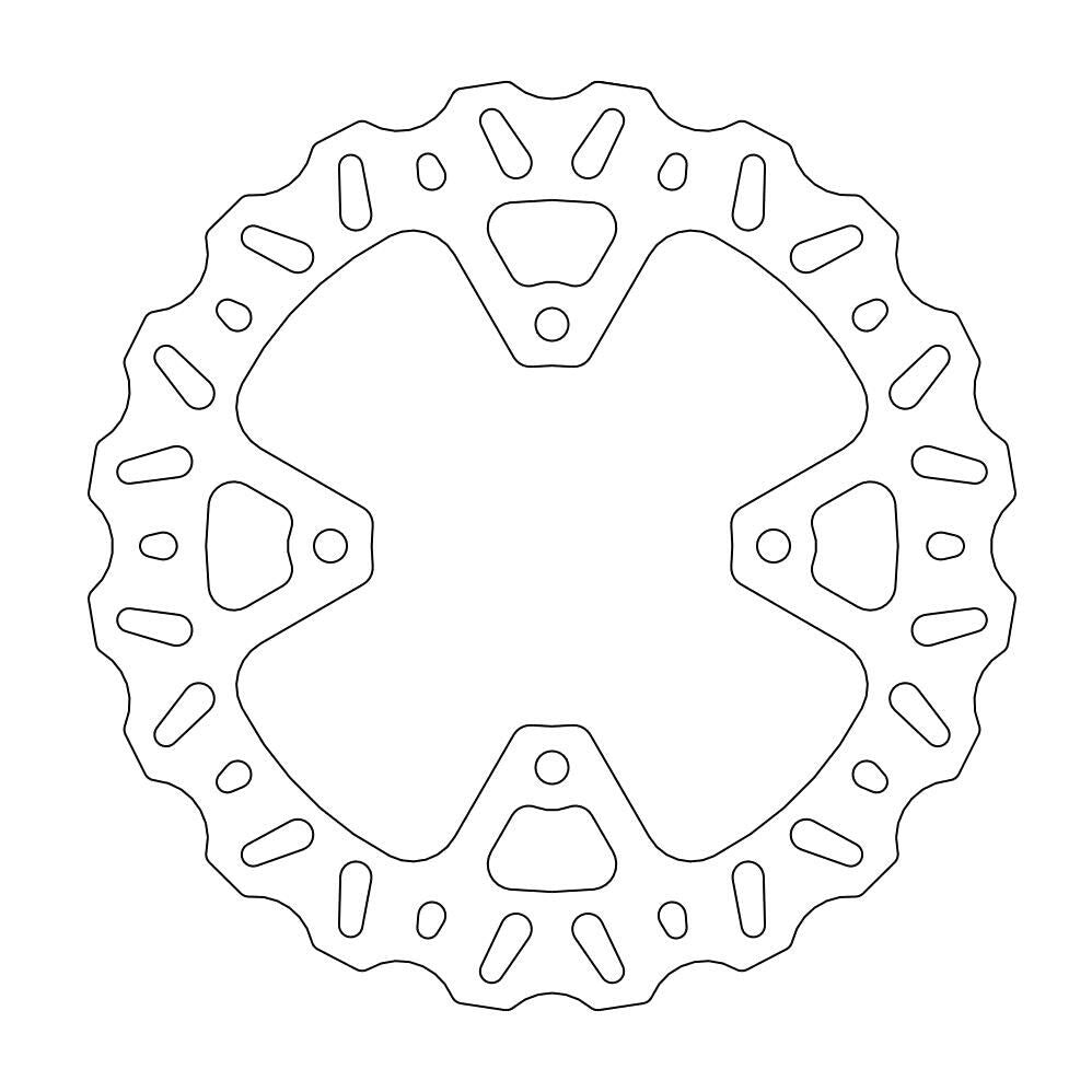 Moto Master Nitro Series Rear Brake Disc - Gas Gas EC125 1995-2010