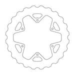 Moto Master Nitro Series Rear Brake Disc - Yamaha WRF250 2019-2024