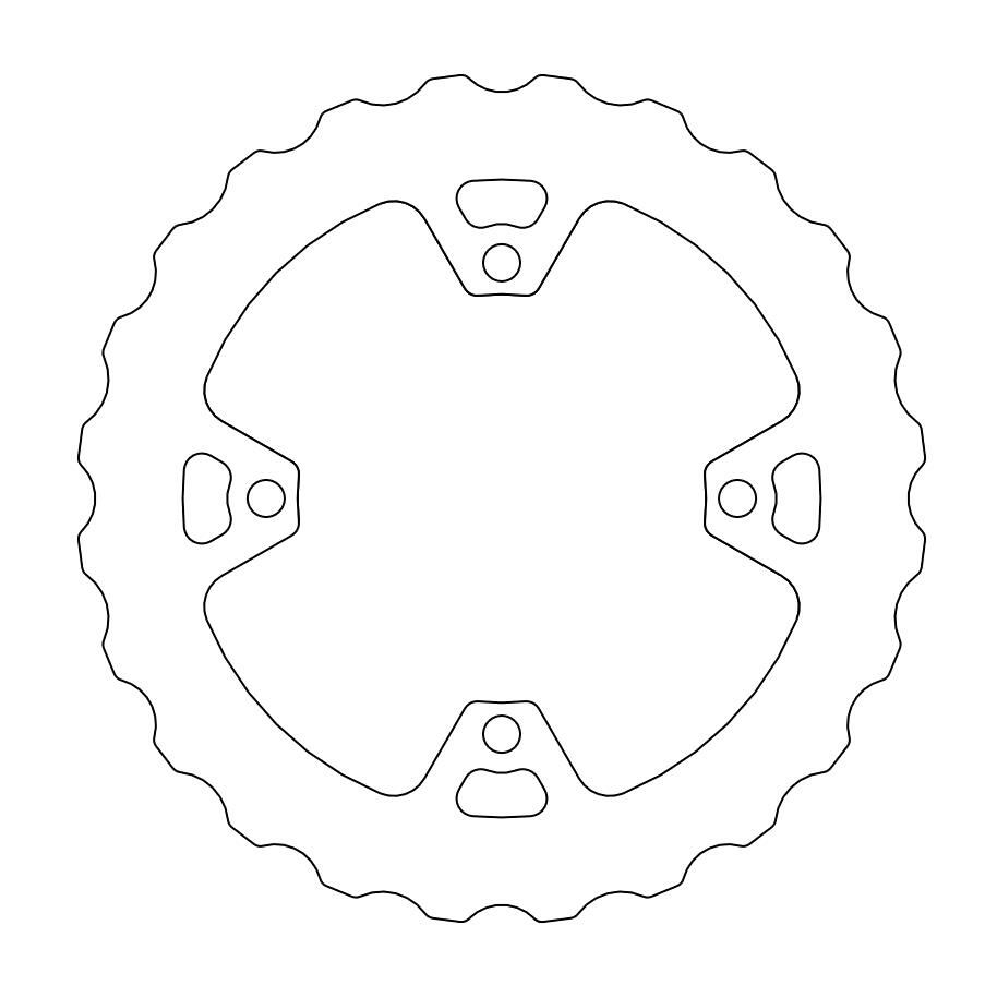 Moto Master Nitro Series Rear Brake Disc - Gas Gas EC250F 2021-2024