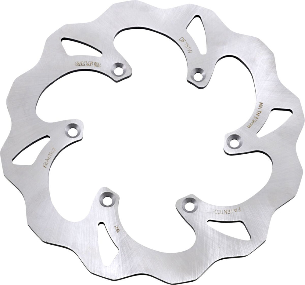 Galfer Wave Rear Brake Disc - Kawasaki KX500 1989-2004