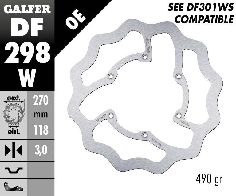Galfer Wave Front Brake Disc - Yamaha YZF450 2016-2024