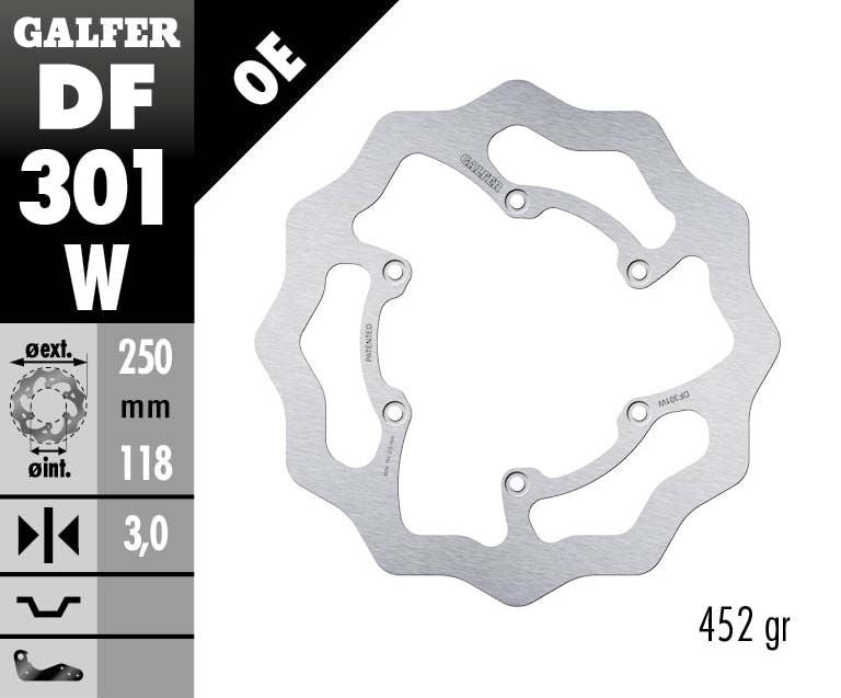 Galfer Wave Front Brake Disc - Yamaha YZF450 2008-2015
