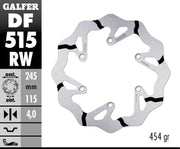 Galfer Fixed Wave Grooved Rear Brake Disc - Yamaha YZF450 2016-2019
