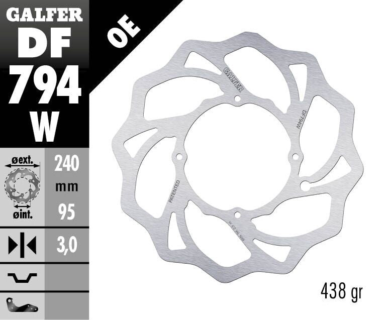 Galfer Wave Front Brake Disc - KTM SX85 2013-2024
