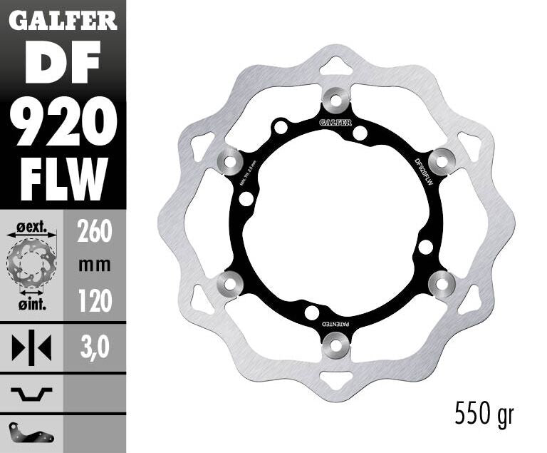 Galfer Wave Brake Disc - Sherco SE-R 300 2014-2022