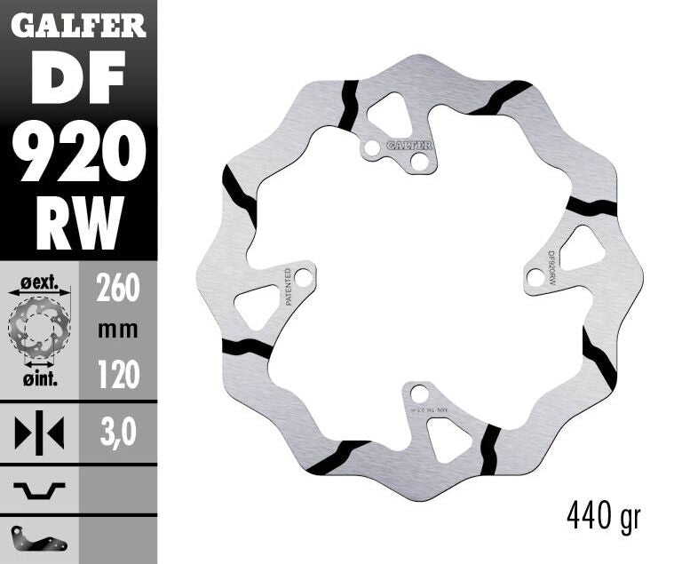 Galfer Wave Brake Disc - Sherco SE-R 300 2014-2022