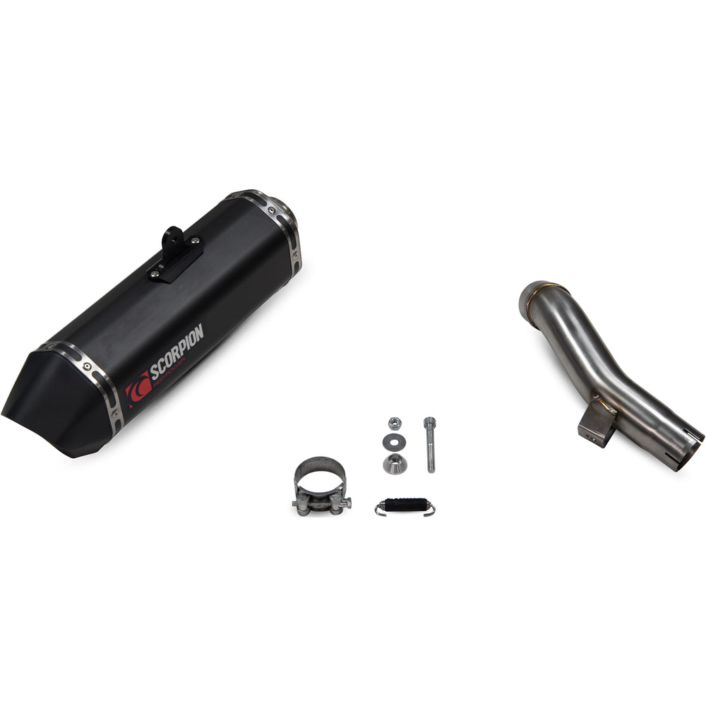 Scorpion Serket Parallel Black Ceramic Exhaust For Kawasaki Versys 1000 2019-2025