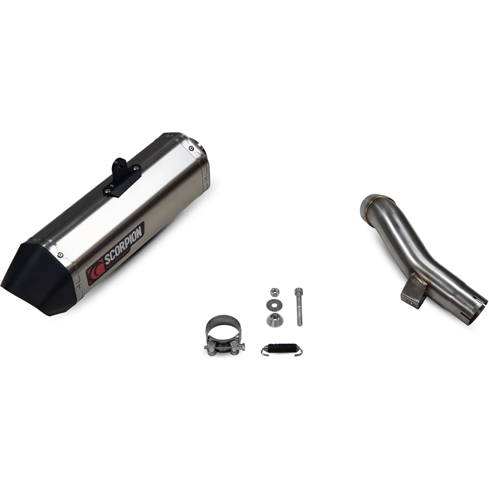 Scorpion Serket Parallel Satin Titanium Exhaust For Kawasaki Versys 1000 2019-2025