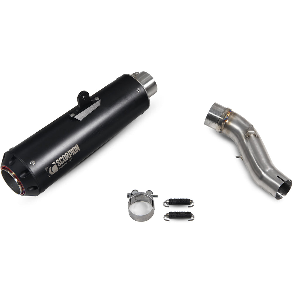 Scorpion Red Power Black Ceramic Exhaust - Honda CMX 500 Rebel 2017 - 2019