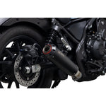 Scorpion Red Power Black Ceramic Exhaust - Honda CMX 500 Rebel 2017 - 2019
