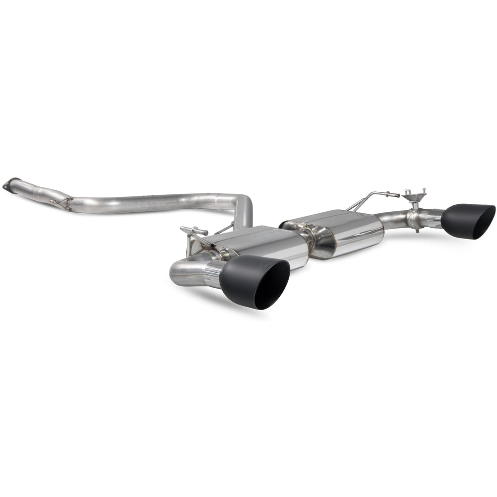 Scorpion Car Exhaust Cat-Back System (Non-Resonated) (Valved) Black Daytona - Hyundai i30 N (GPF) 2018 - 2020