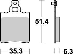 Moto Master Nitro Rear Brake Pads - KTM SX65 2000-2003