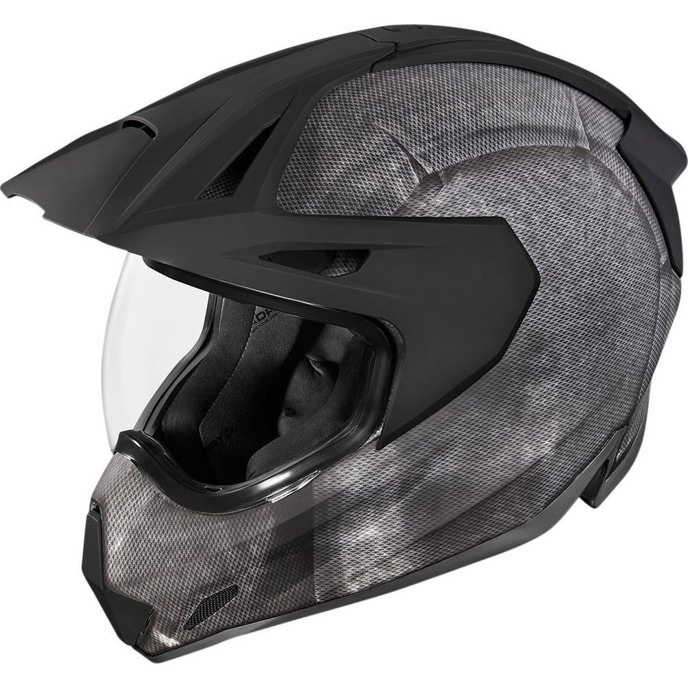 icon airform rubitone helmet AFRM RUB Black SM 0101-12094 The Airform Dark helmet proves that black is the new black Icon Airflite Dark Rubatone Helmet